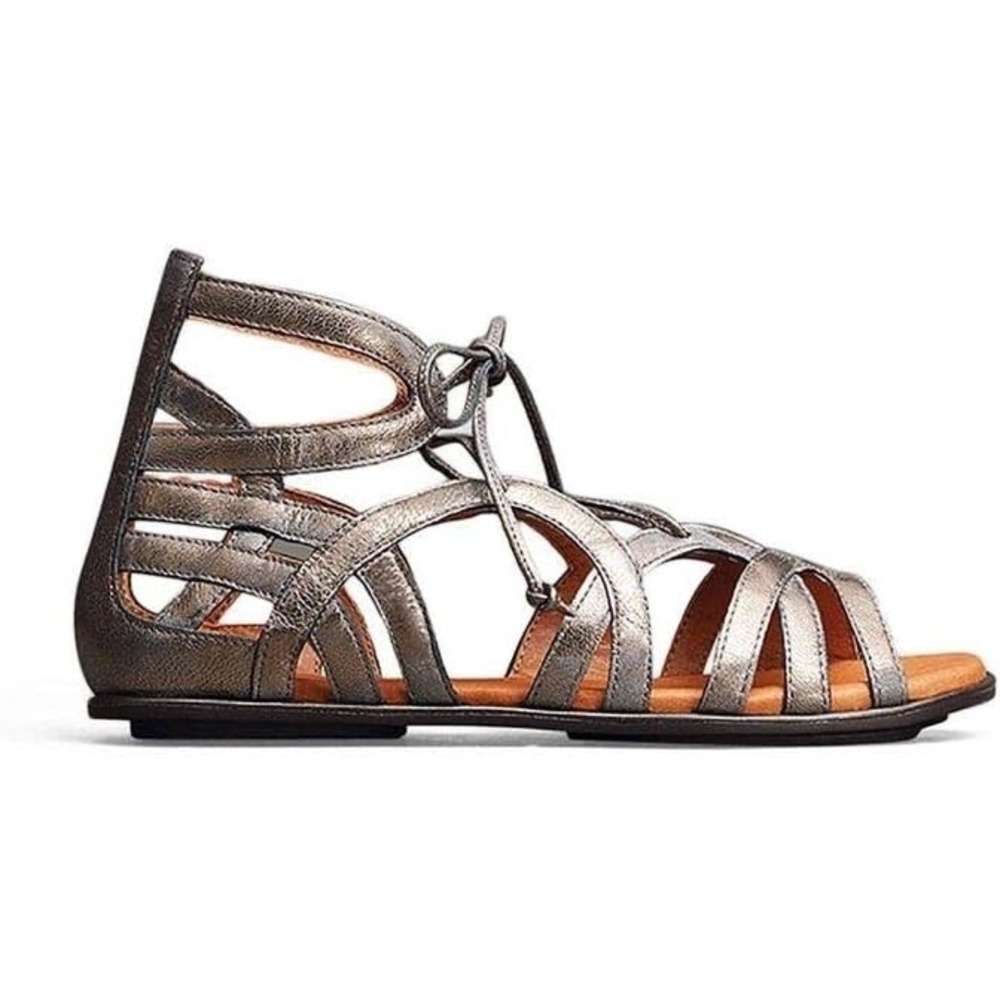 Gentle Souls by Kenneth Cole Gladiator‎ Sandals Graphite Women's Size 6 NEW
